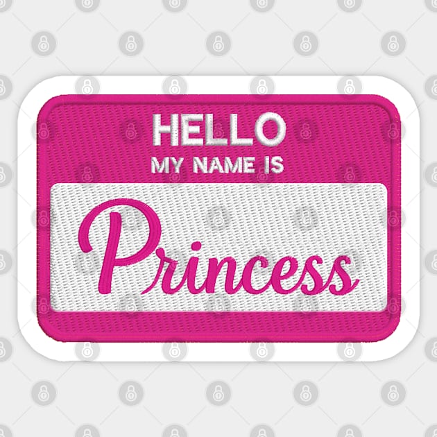 hello princess Sticker by mystudiocreate